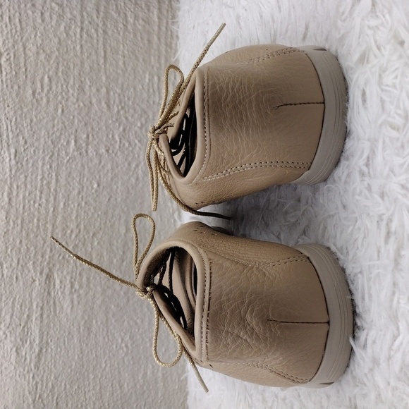 SAS Breezy Latte Leather Upper Round Toe Lace Up Moccasin Style Comfort Shoe - Picture 6 of 16